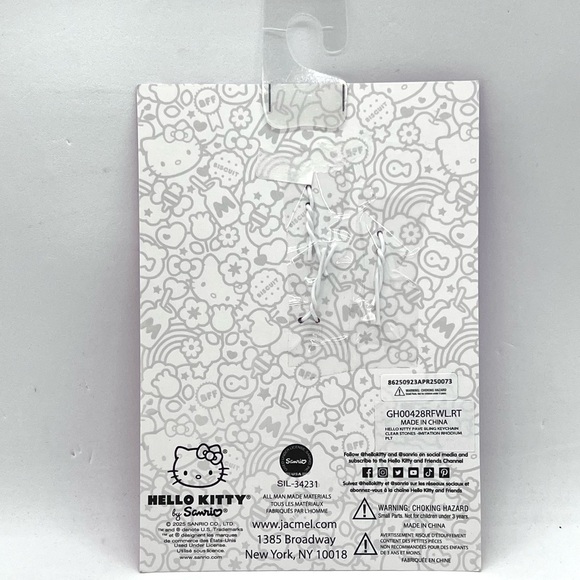 Hello Kitty Bag Charm NWT Lot of 3 Bling Wristlet Sanrio - Picture 5 of 11